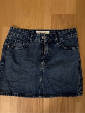 Dynamite Dark Blue Denim Mini Skirt